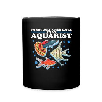 Aquarium Aquatics Aquarist Gift - Full Colour Mug - black - Front