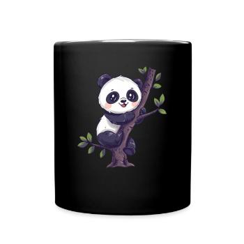 Panda Ours Escalade Panda Géant Japonais - Mug uni - noir - Devant