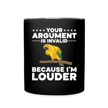 Parakeet Parrot Parakeet Bird - Full Colour Mug - black - Front