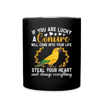 Parakeet Parrot Parakeet Bird - Full Colour Mug - black - Front