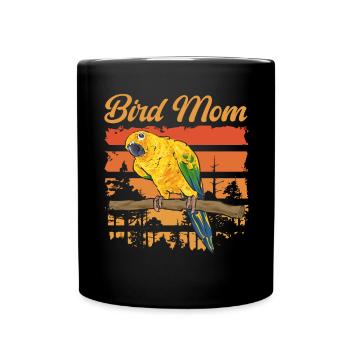 Parakeet Parrot Parakeet Bird - Full Colour Mug - black - Front