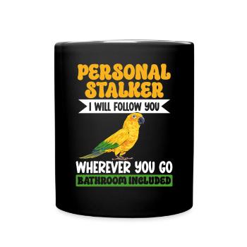 Parakeet Parrot Parakeet Bird - Full Colour Mug - black - Front