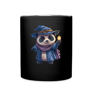 Panda Bear Wizard Panda géant japonais - Mug uni - noir - Devant