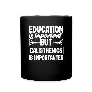 Calisthenics Training Fitness Workout - Full Colour Mug - black - Front
