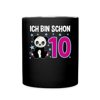 Ten Years – Panda Jubilation - Full Colour Mug - black - Front