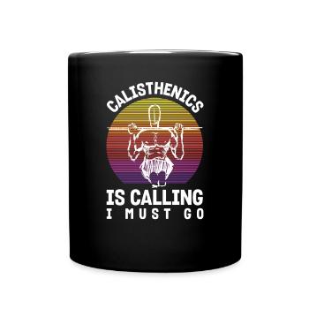 Calisthenics Training Fitness Workout - Full Colour Mug - black - Front