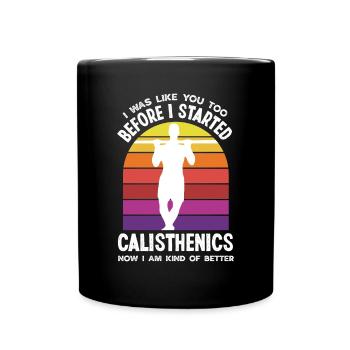 Calisthenics Training Fitness Workout - Full Colour Mug - black - Front