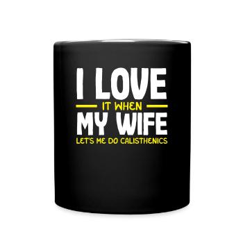 Calisthenics Training Fitness Workout - Full Colour Mug - black - Front