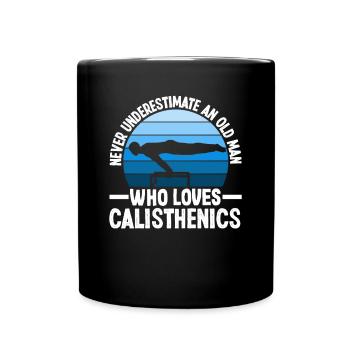 Calisthenics Training Fitness Workout - Full Colour Mug - black - Front