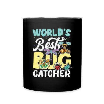 World's Best Bug Catcher - Tasse einfarbig - Schwarz - Vorne