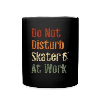 Conception de planche à roulettes pour skateboarder - Mug uni - noir - Devant