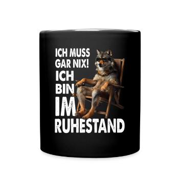 I don't have to do anything, I'm retired - Full Colour Mug - black - Front