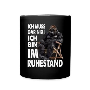 I don't have to do anything, I'm retired - Full Colour Mug - black - Front