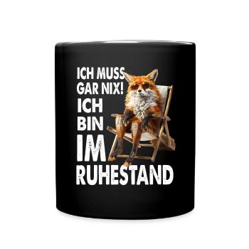 I don't have to do anything, I'm retired - Full Colour Mug - black - Front