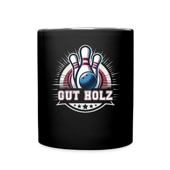 Bonne quilles en bois Skittles Club Design pour les quilles - Mug uni - noir - Devant