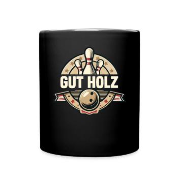 Bonne quilles en bois Skittles Club Design pour les quilles - Mug uni - noir - Devant