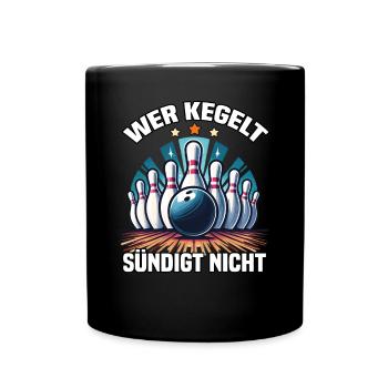 Qui quilles ne pèche pas aux quilles bowling bowling club design - Mug uni - noir - Devant