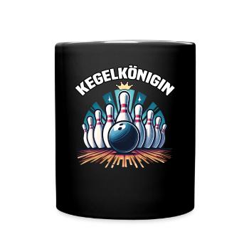 Bowling Queen Bowling Club Design for Bowling - Full Colour Mug - black - Front
