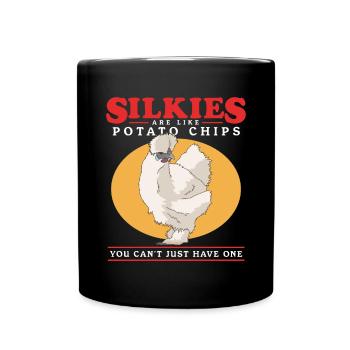 Silkie Silkie Chickens Silkie Chickens Gift - Full Colour Mug - black - Front