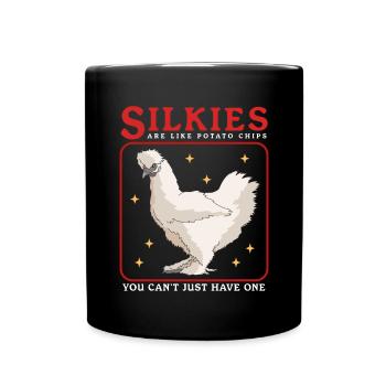 Silkie Silkie Chicken Silky Chickens Gift - Full Colour Mug - black - Front
