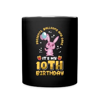10e anniversaire 10 ans Cadeau Idée Cadeau - Mug uni - noir - Devant