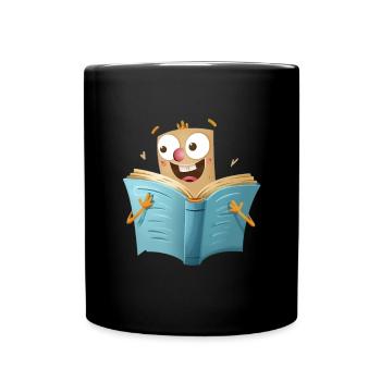 Le plaisir de la lecture pour les amoureux des livres - Mug uni - noir - Devant