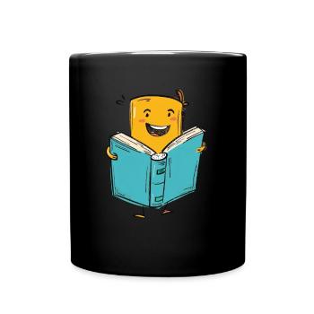 Le plaisir de la lecture pour les amoureux des livres - Mug uni - noir - Devant