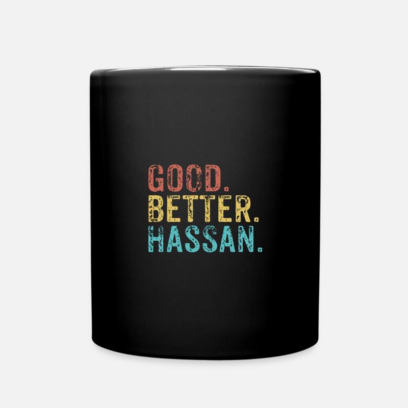 Good better Hassan - Full Colour Mug - black
