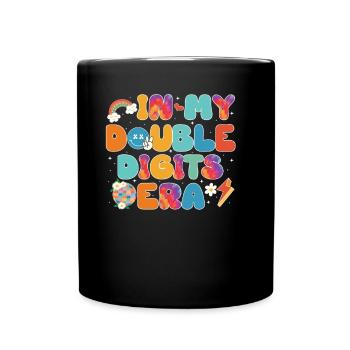 Décoration d’anniversaire à deux chiffres filles 10 - Mug uni - noir - Devant