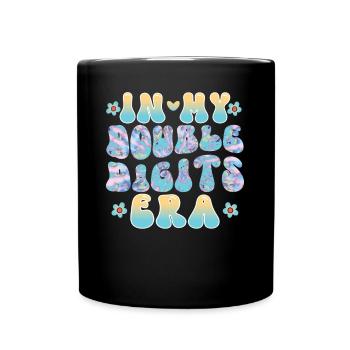 Double Digit Birthday Decoration Girls 10 - Full Colour Mug - black - Front