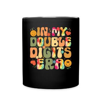 Décoration d’anniversaire à deux chiffres filles 10 - Mug uni - noir - Devant