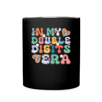 Double Digit Birthday Decoration Girls 10 - Full Colour Mug - black - Front