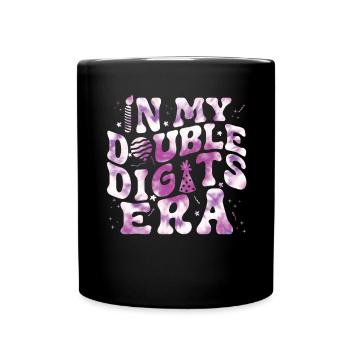 Décoration d’anniversaire à deux chiffres filles 10 - Mug uni - noir - Devant