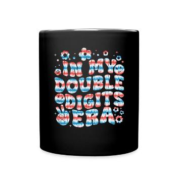 Double Digit Birthday Decoration Girls 10 - Full Colour Mug - black - Front