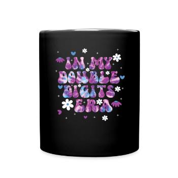 Décoration d’anniversaire à deux chiffres filles 10 - Mug uni - noir - Devant