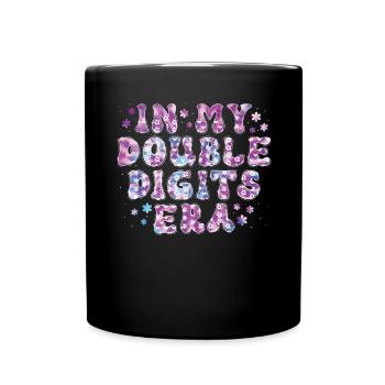 Double Digit Birthday Decoration Girls 10 - Full Colour Mug - black - Front