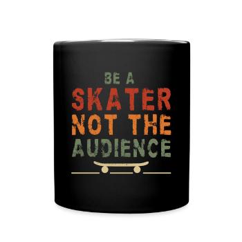 Conception de planche à roulettes pour skateboarder - Mug uni - noir - Devant