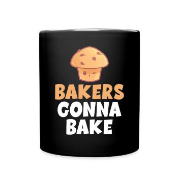 Cake Lover Cake Gift - Full Colour Mug - black - Front