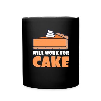 Cadeau de gâteau d’amant de gâteau - Mug uni - noir - Devant
