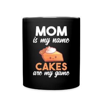Cake Lover Cake Gift - Full Colour Mug - black - Front