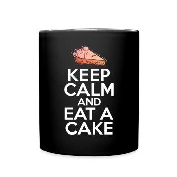 Cake Lover Cake Gift - Full Colour Mug - black - Front