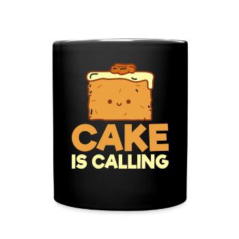 Cake Lover Cake Gift - Full Colour Mug - black - Front