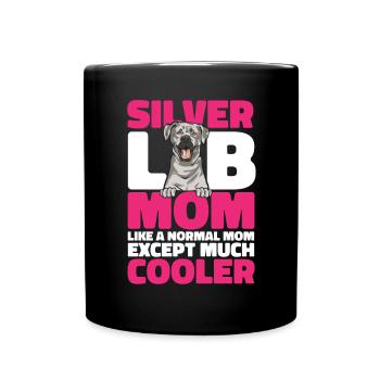 Silver Labrador Retriever Silver Lab - Mug uni - noir - Devant