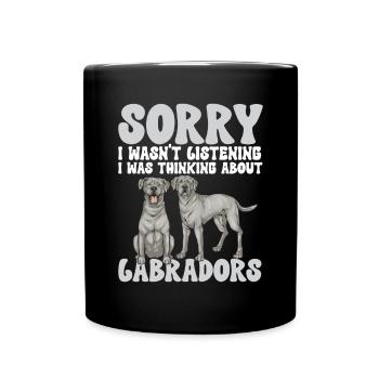 Silver Labrador Retriever Silver Lab - Mug uni - noir - Devant