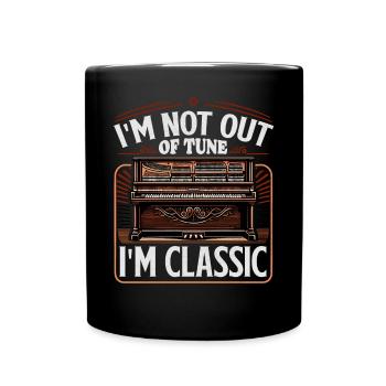 Musician piano teacher orchestra piano outfit - Full Colour Mug - black - Front
