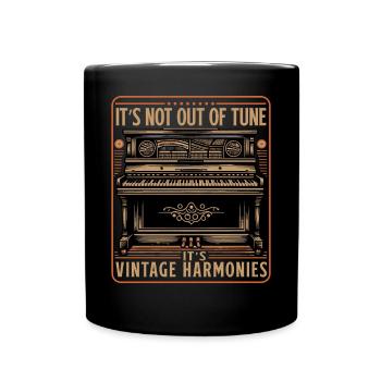 Outfit for piano players and pianists with - Full Colour Mug - black - Front