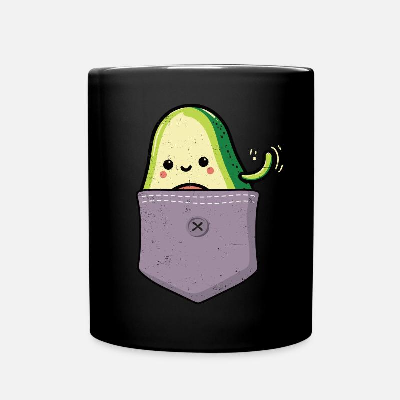 Avocado - Tasse einfarbig - Schwarz