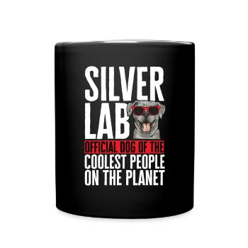 Silver Labrador Retriever Silver Lab - Mug uni - noir - Devant