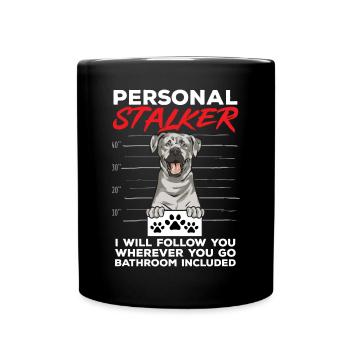Silver Labrador Retriever Silver Lab - Full Colour Mug - black - Front