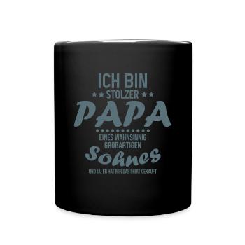 Proud Dad T-Shirt Gift from Son - Full Colour Mug - black - Front